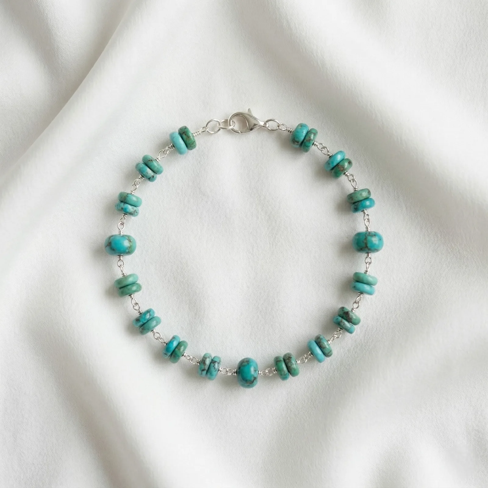Iranian turquoise Bracelet ( 26 - 52 Carat )
