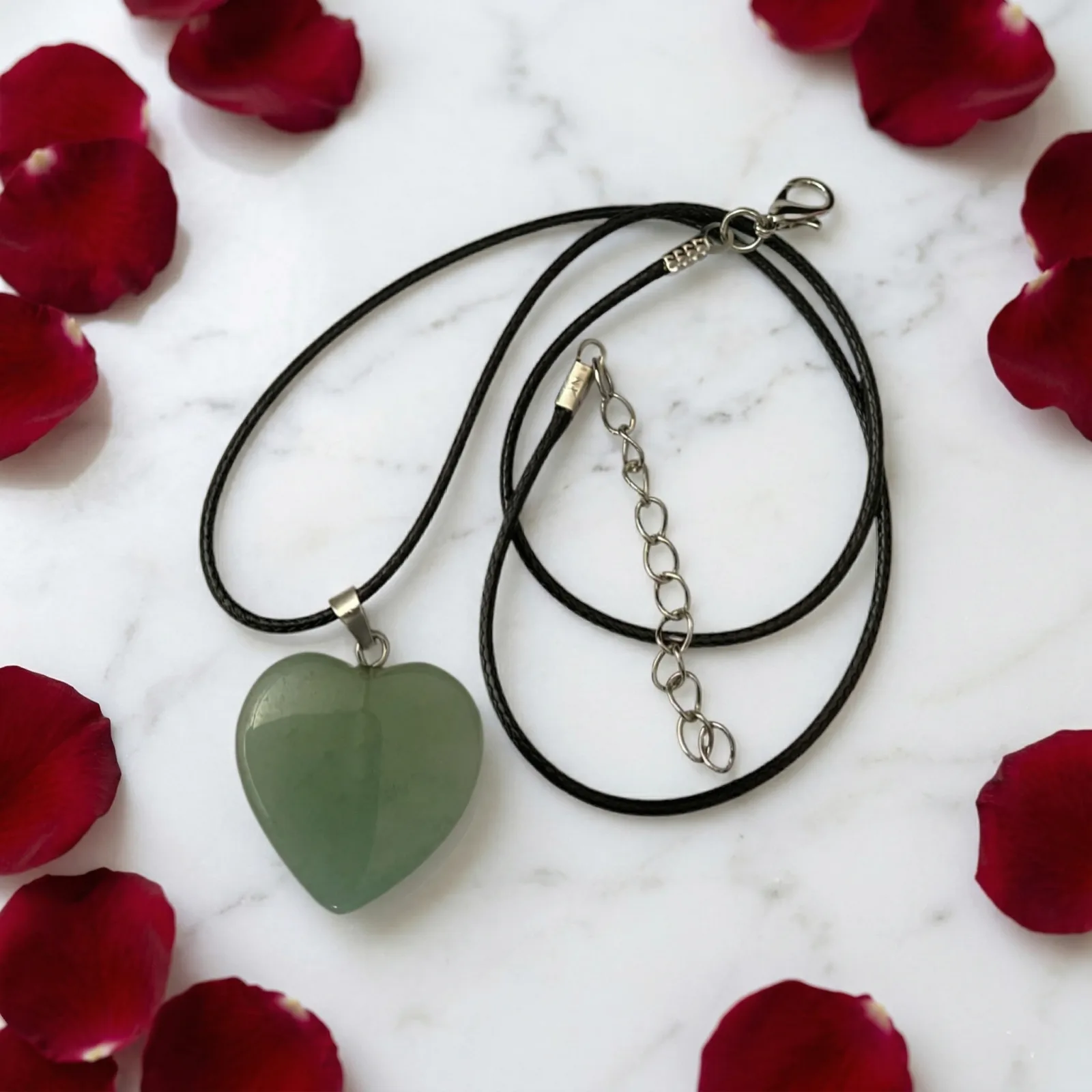 Green Aventurine Heart Pendant
