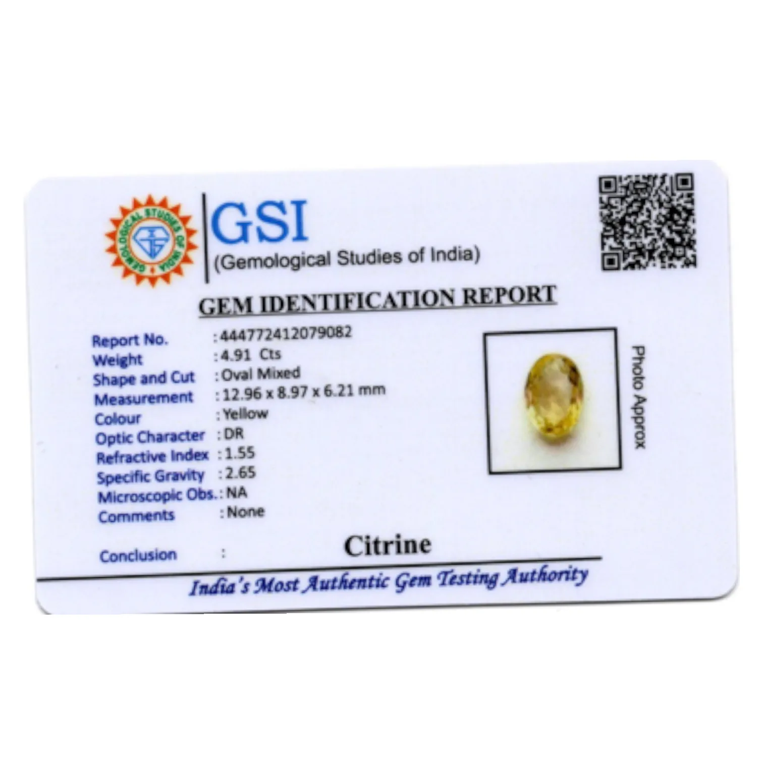 Citrine - 4.91 Carat