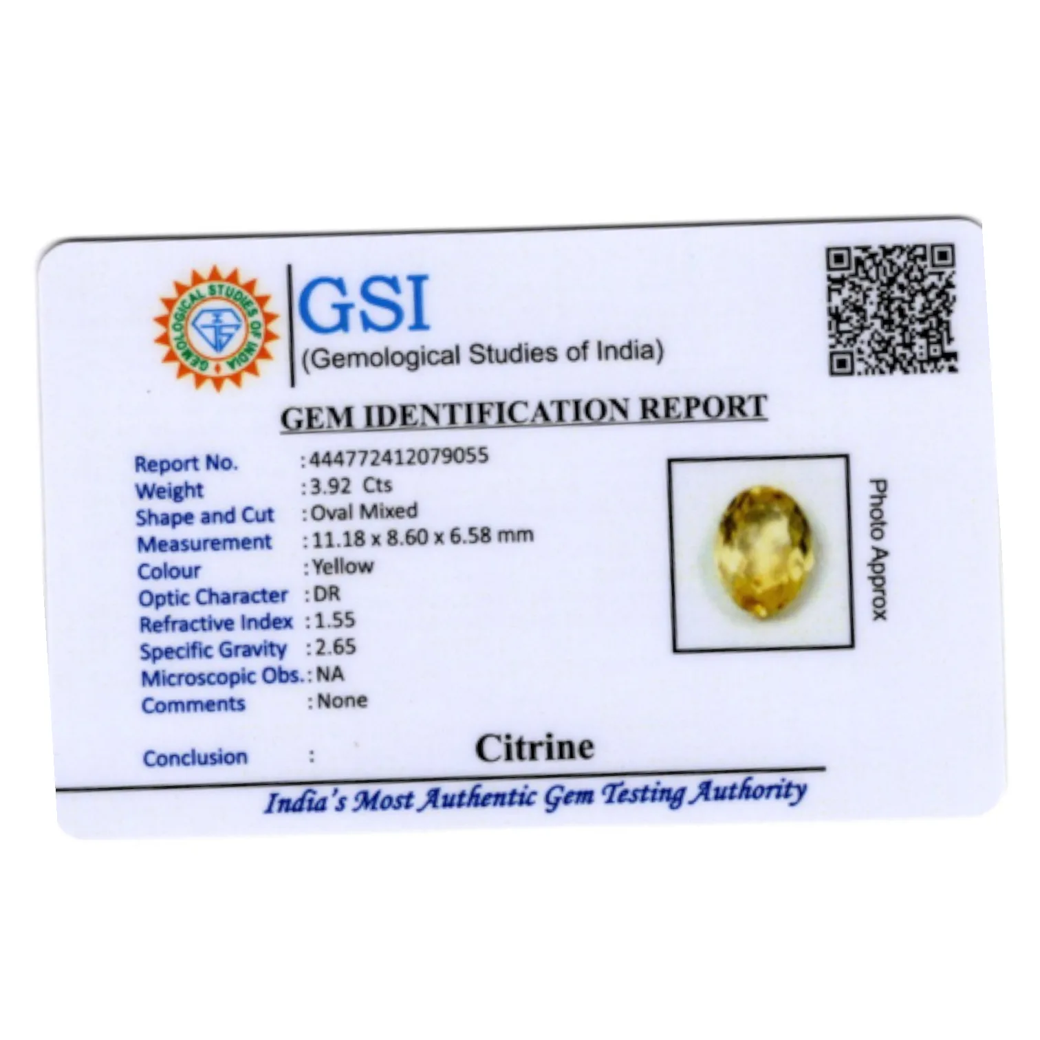 Citrine - 3.92 Carat