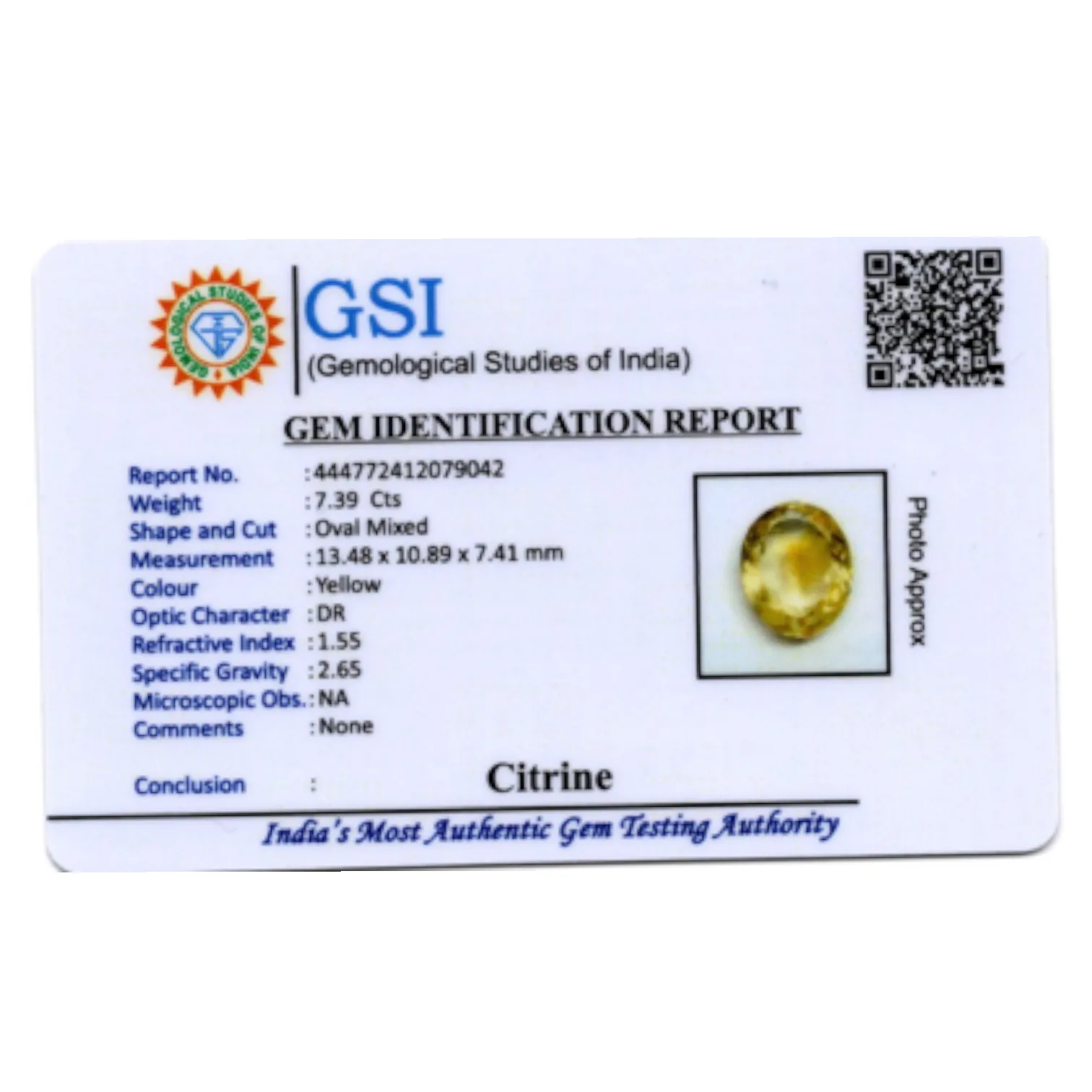Citrine - 7.39 Carat