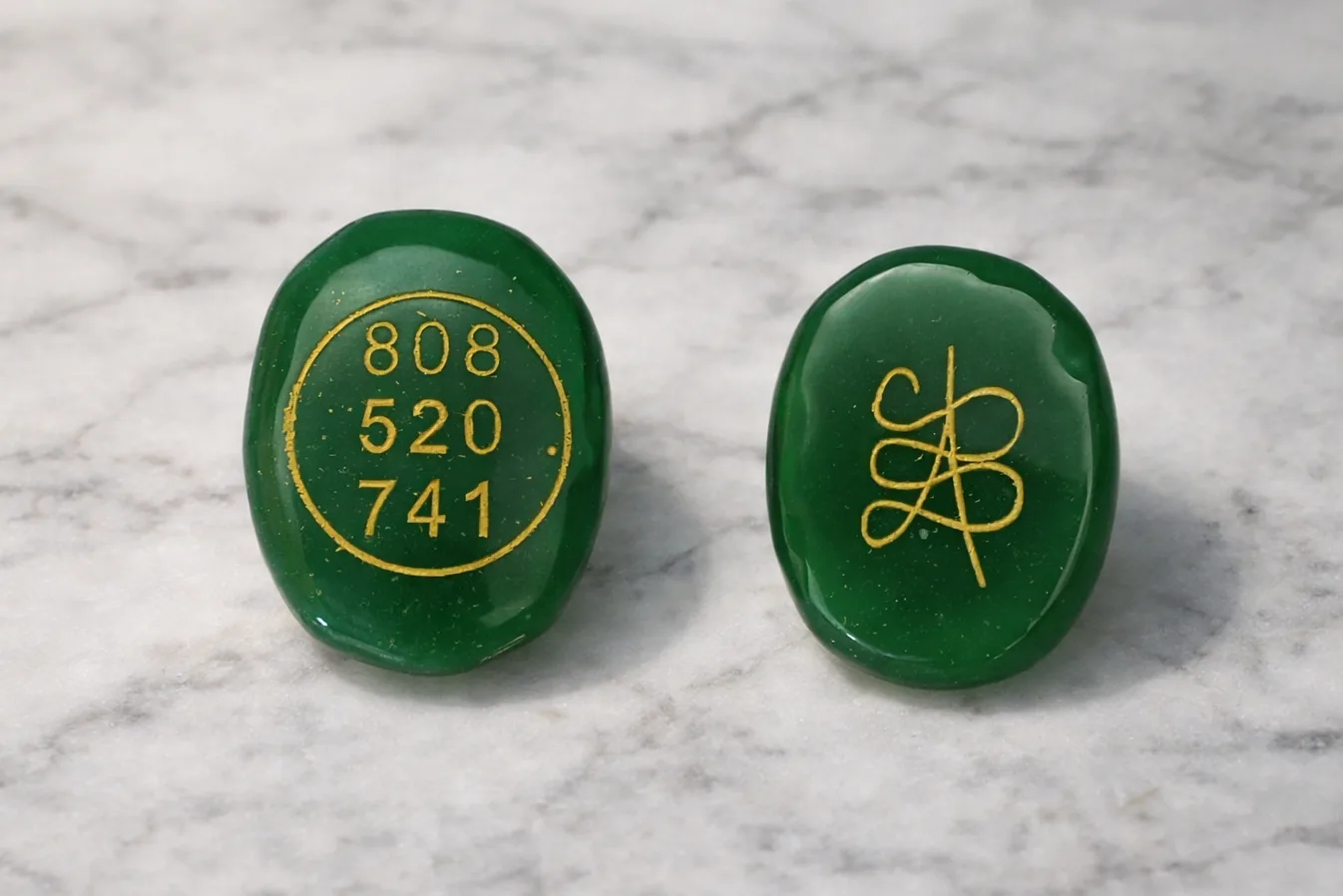 Green Jade Zibu Coins