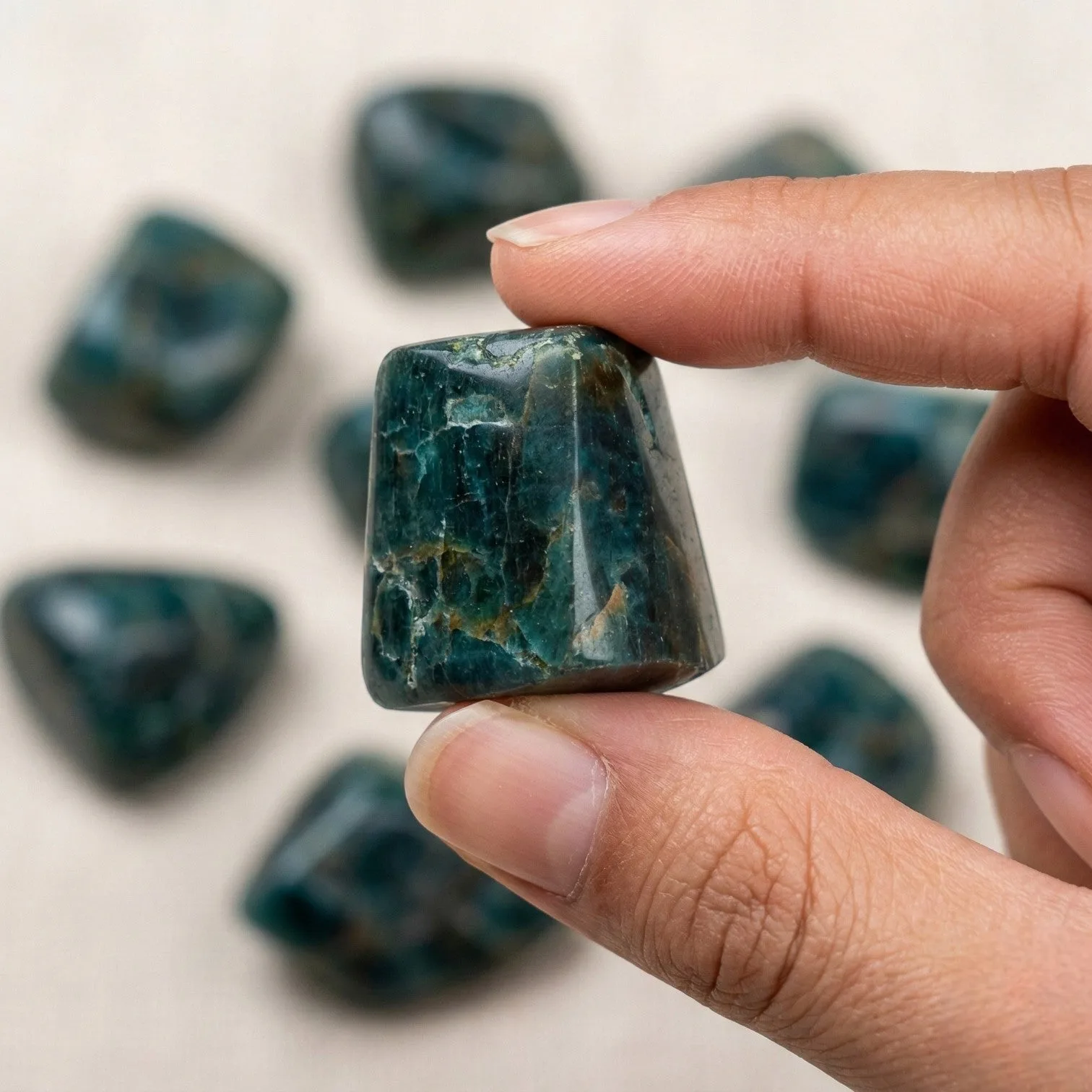Blue Apatite Tumble