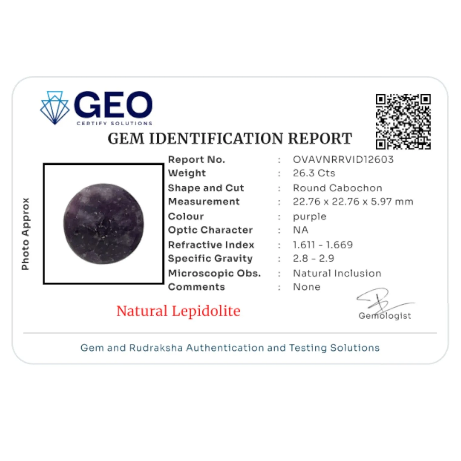 Natural Lepidolite