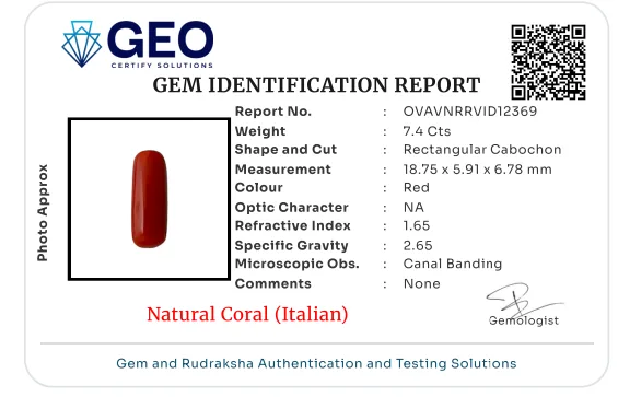 Natural Coral (Italian) - 7.4 Carat