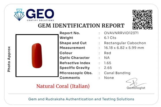 Natural Coral (Italian) - 6.1 Carat