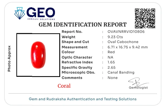 Red Coral (Italian) - 9.23 Carat