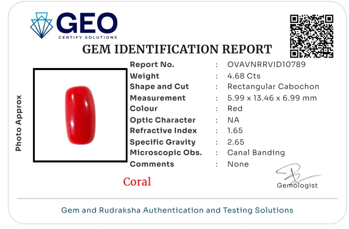 Red Coral (Italian) - 4.68 Carat