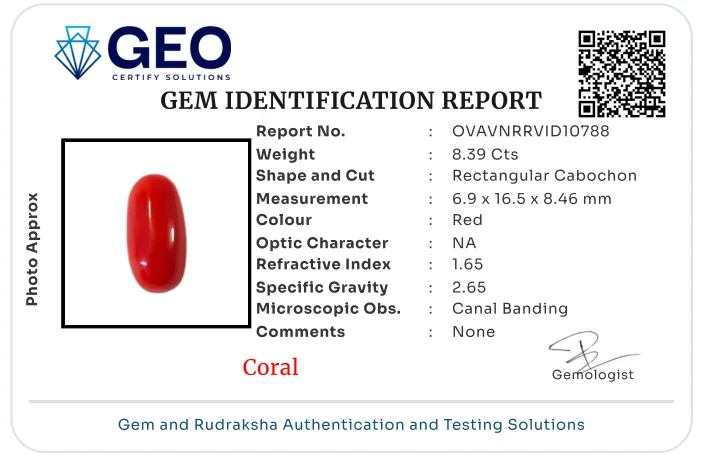 Red Coral (Italian) - 8.39 Carat