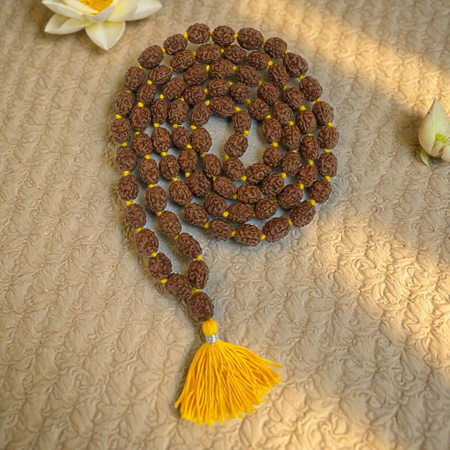 3 Mukhi Rudraksha Mala (81+1)