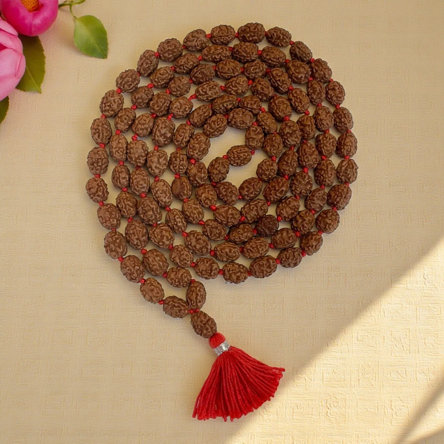 3 Mukhi Rudraksha Mala (108+1)