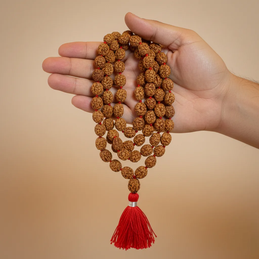 4 Mukhi Rudraksha Mala (81+1)