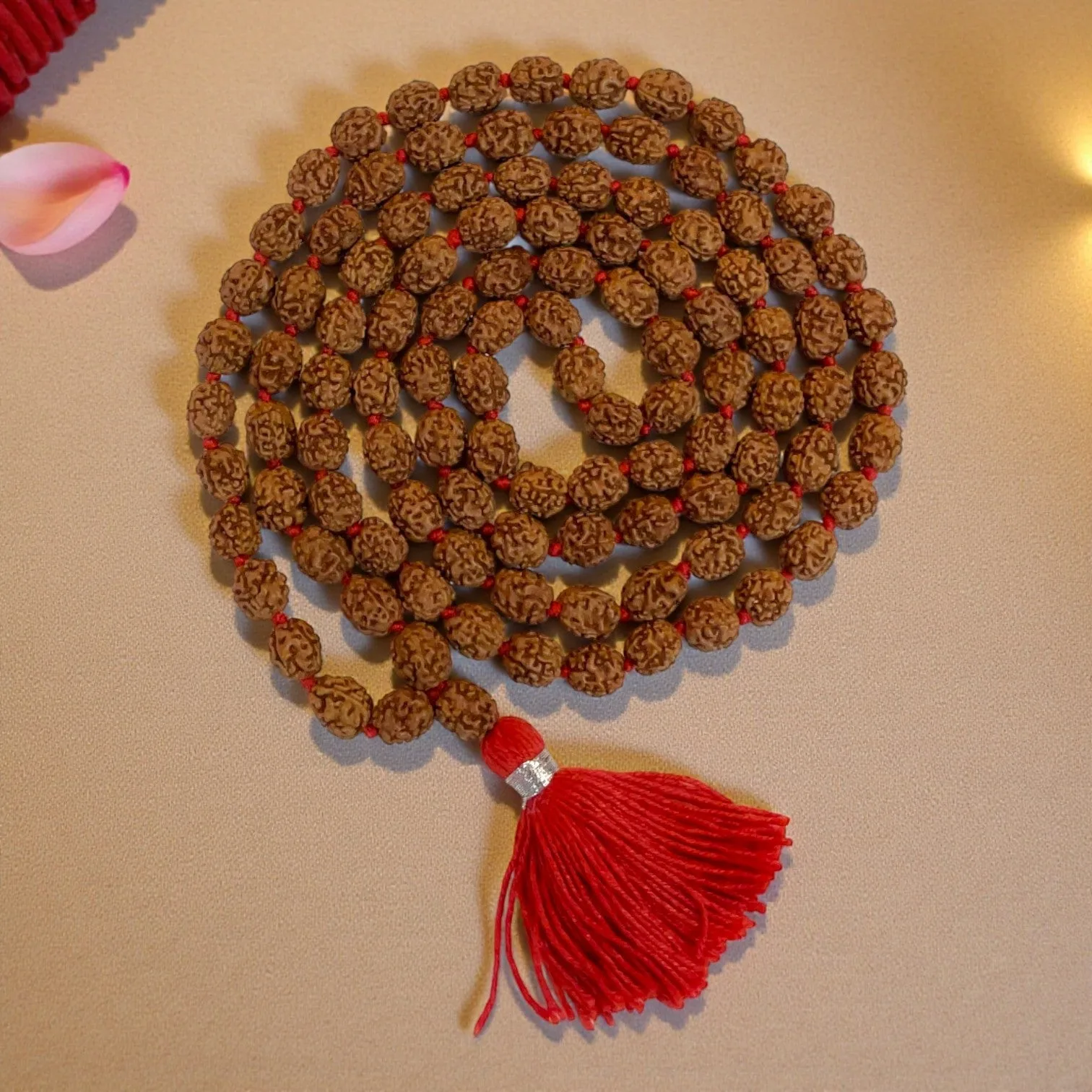 3 Mukhi Rudraksha Mala (108+1)