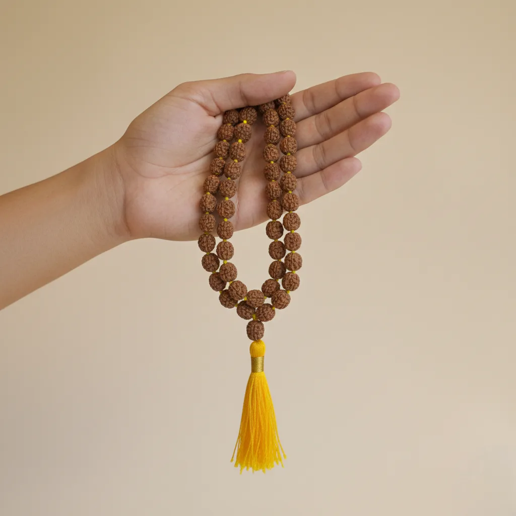 3 Mukhi Rudraksha Mala (108+1)