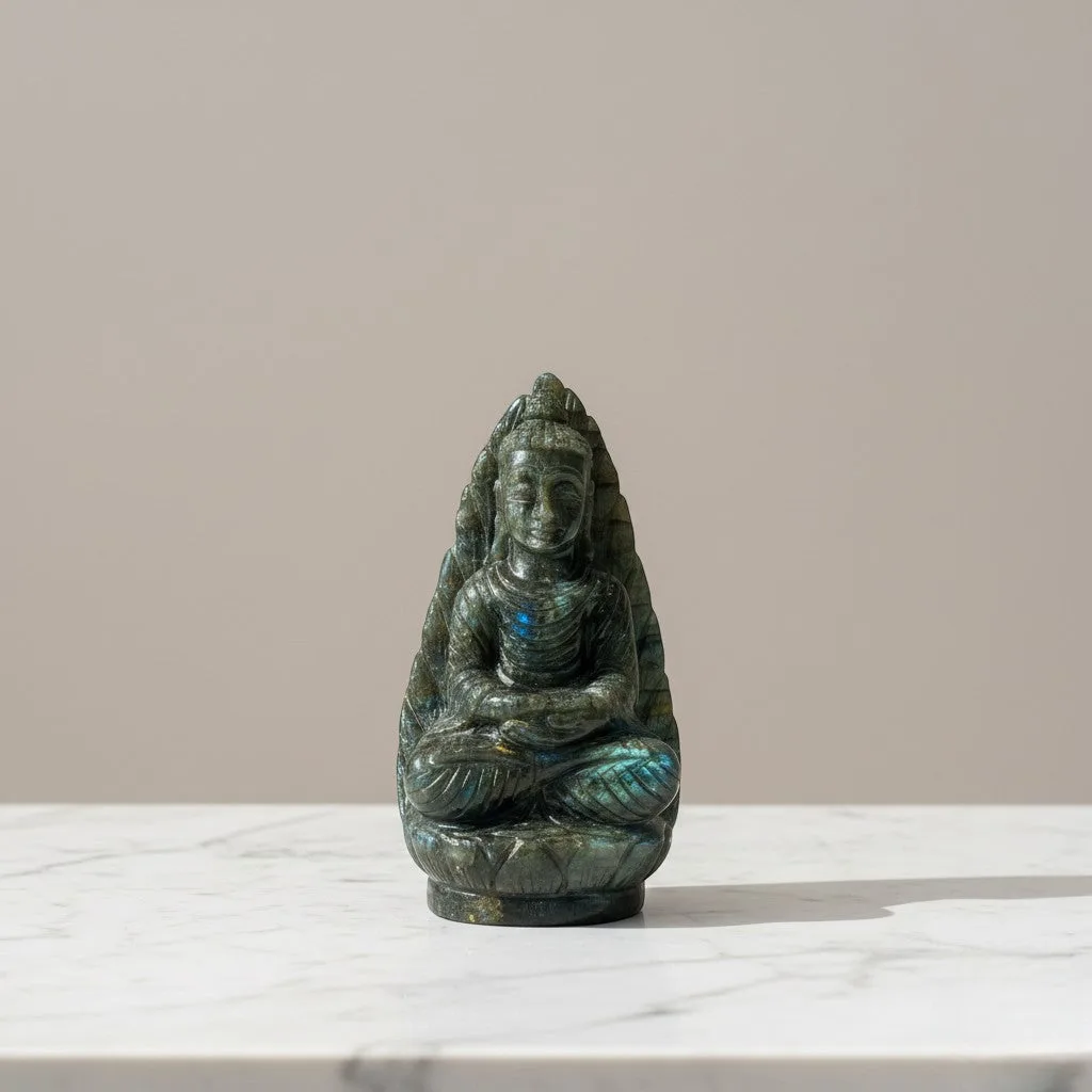 Labrodorite Buddha