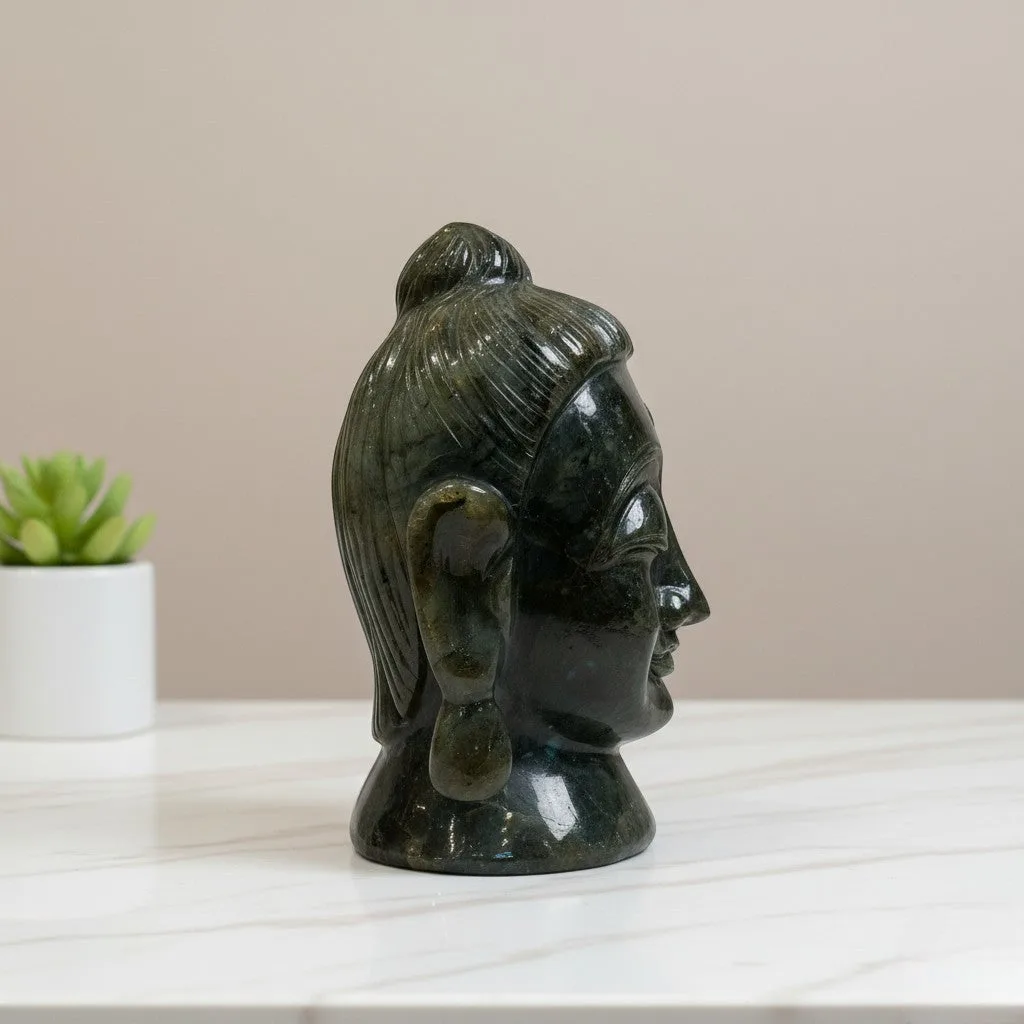 Labrodorite Buddha