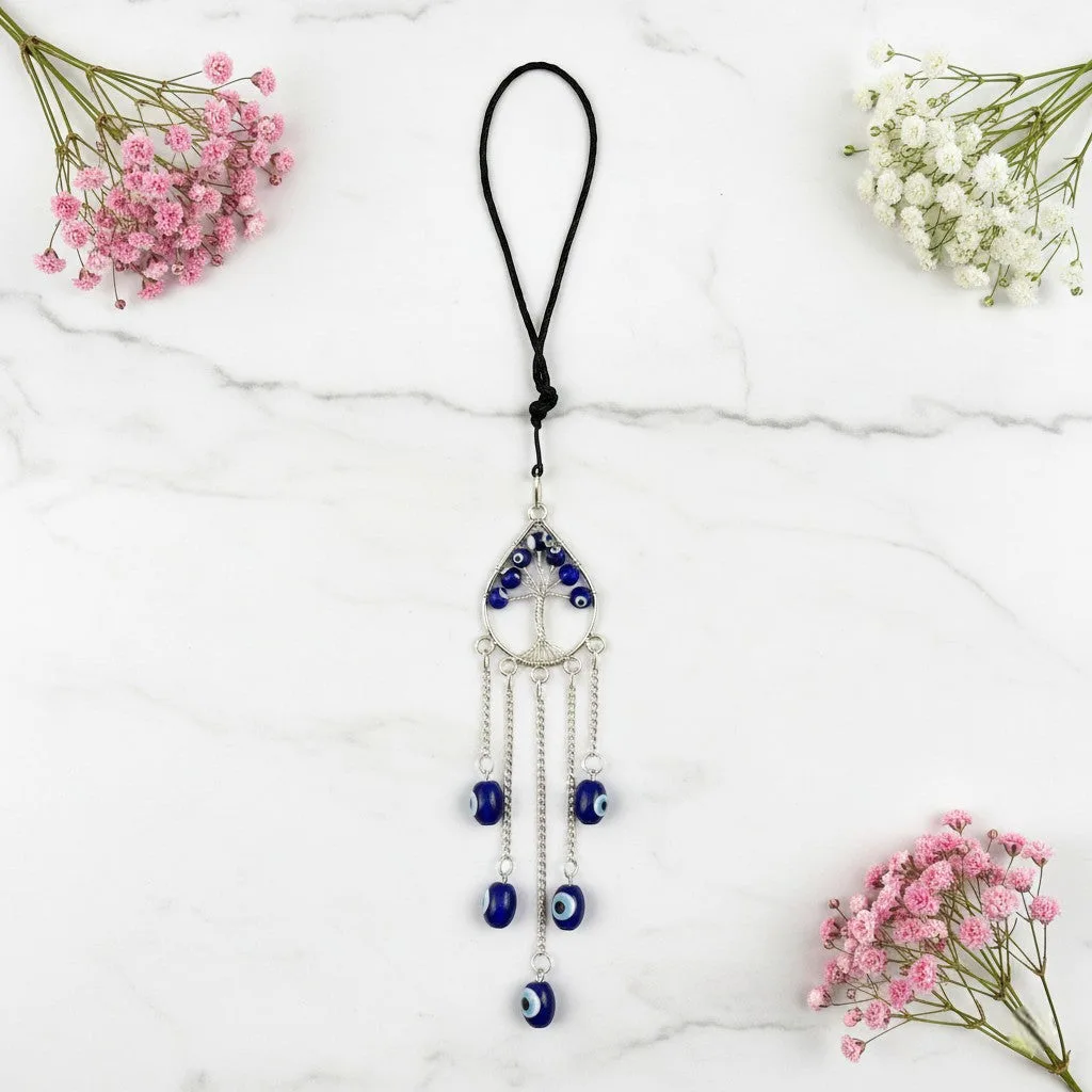Evil Eye Tree of Life keychain