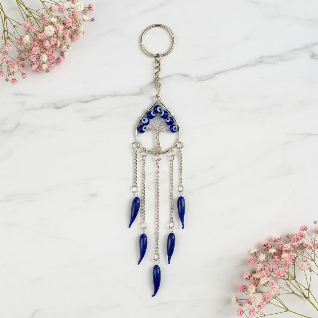 Evil Eye Tree of Life keychain
