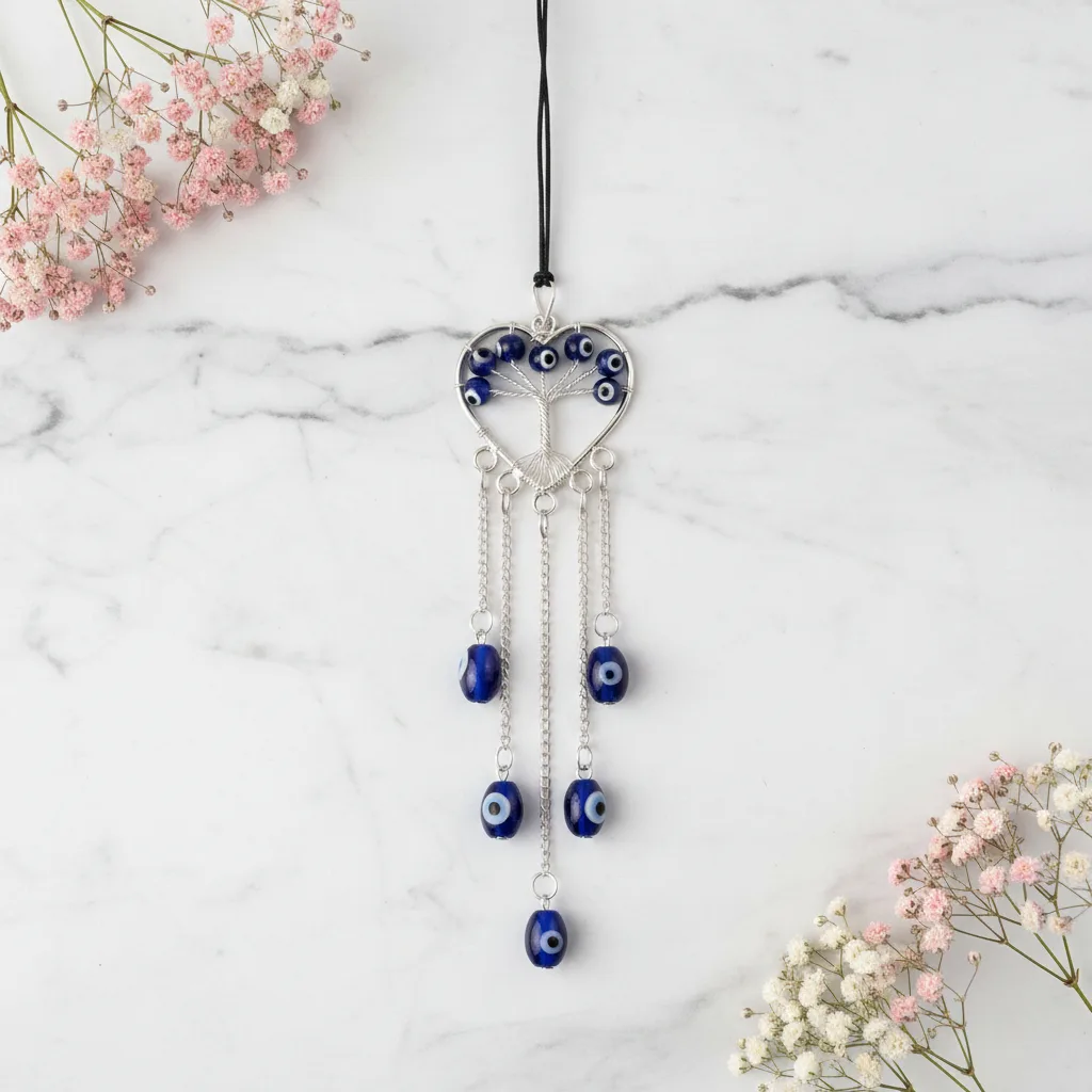 Evil Eye Tree of Life keychain