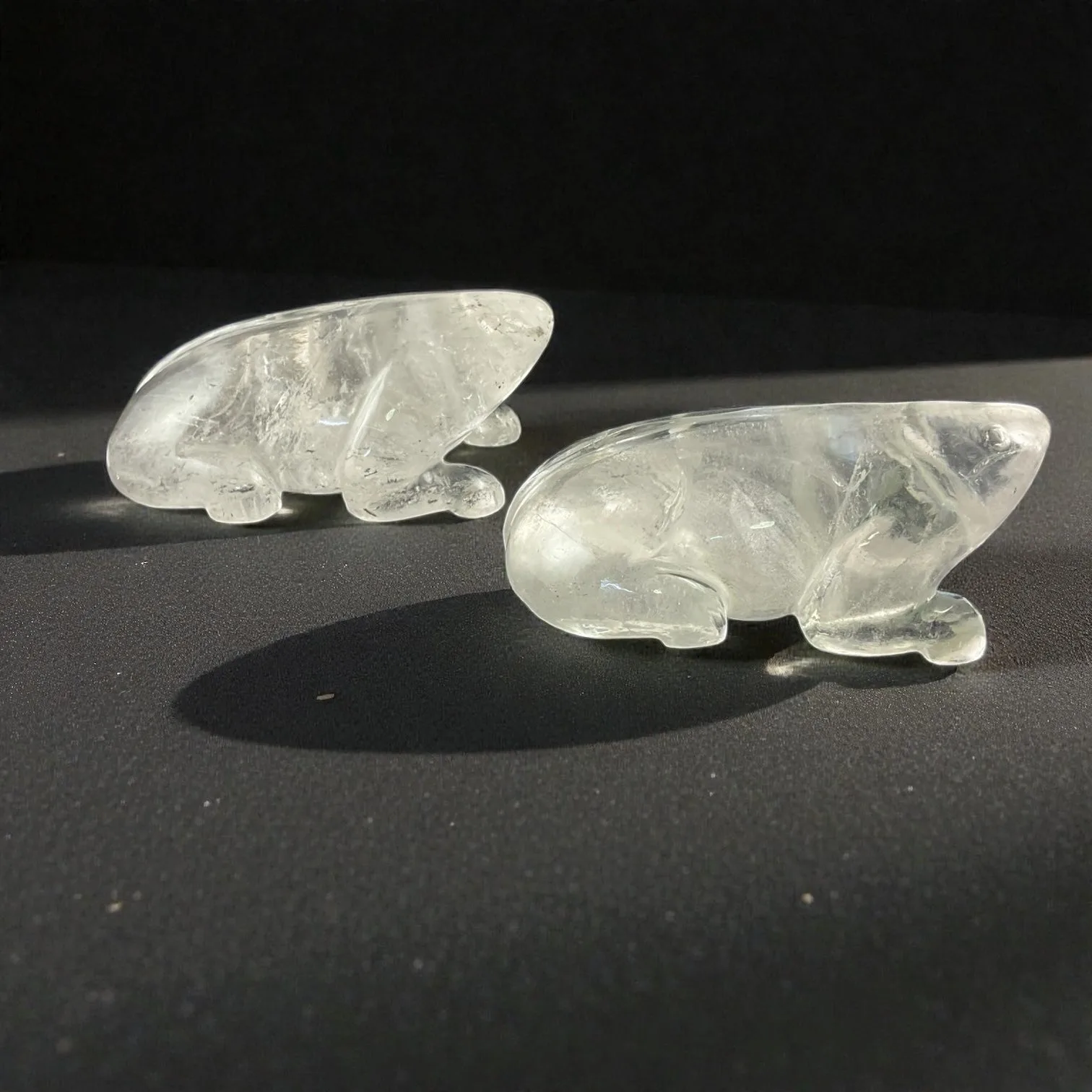 Clear Quartz Frog