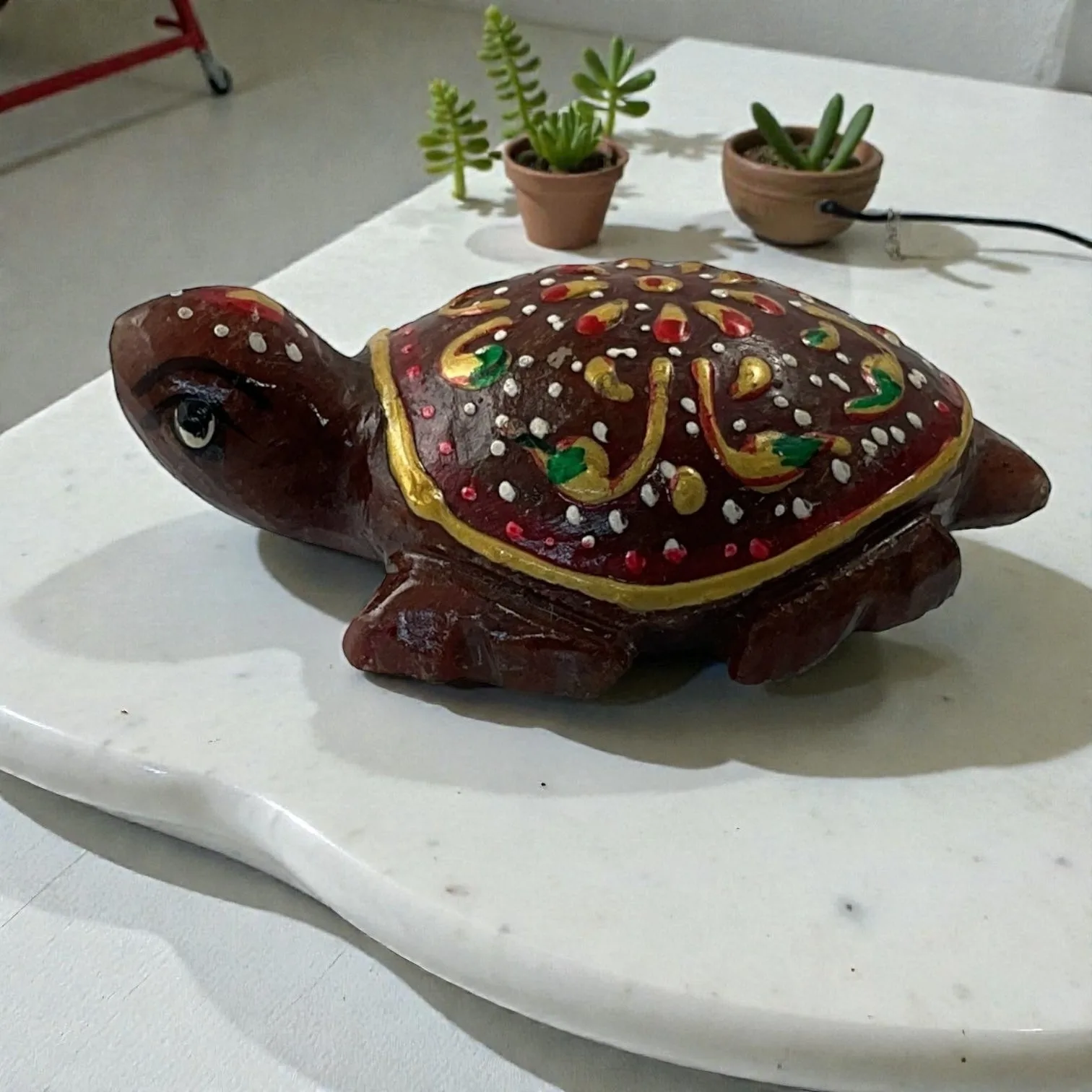 Red Aventurine Turtle
