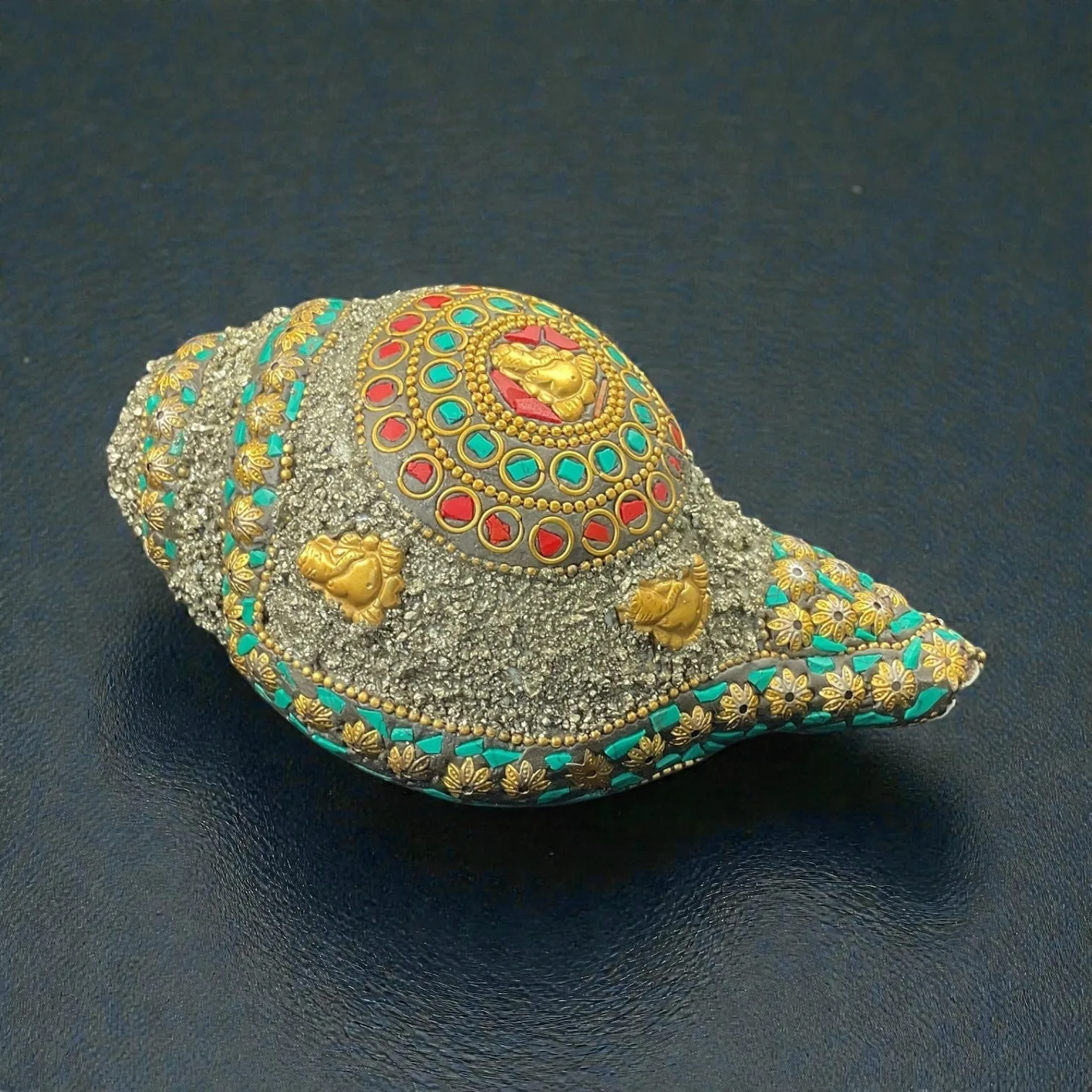 Ganesh Pyrite Shankh