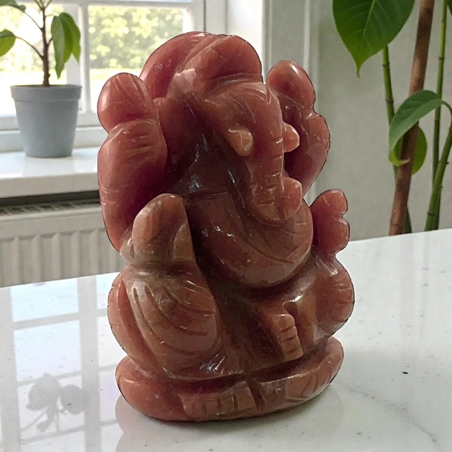 Yellow jade Ganesha
