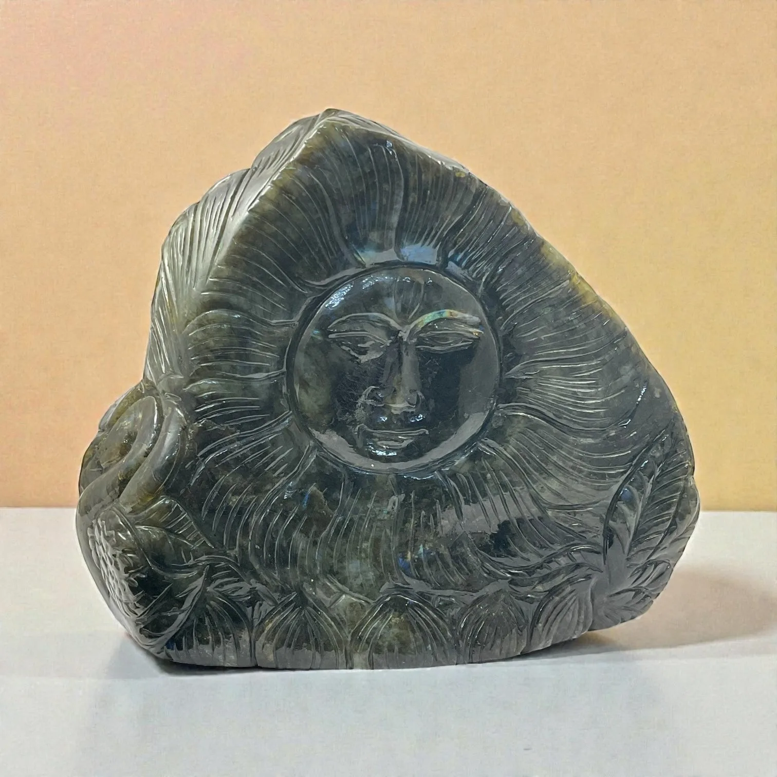 Labrodorite Buddha