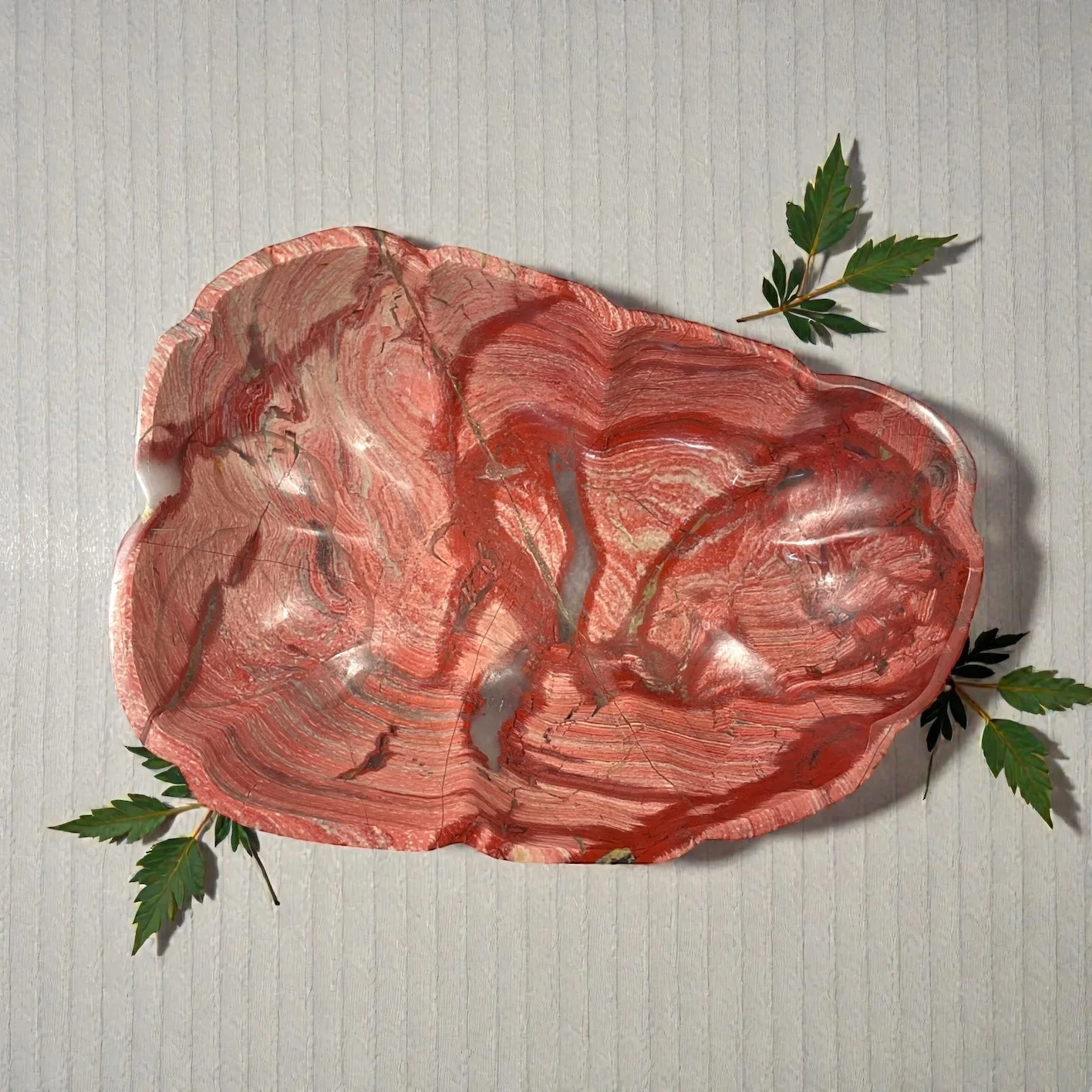Pink Imerial Jasper Bowl