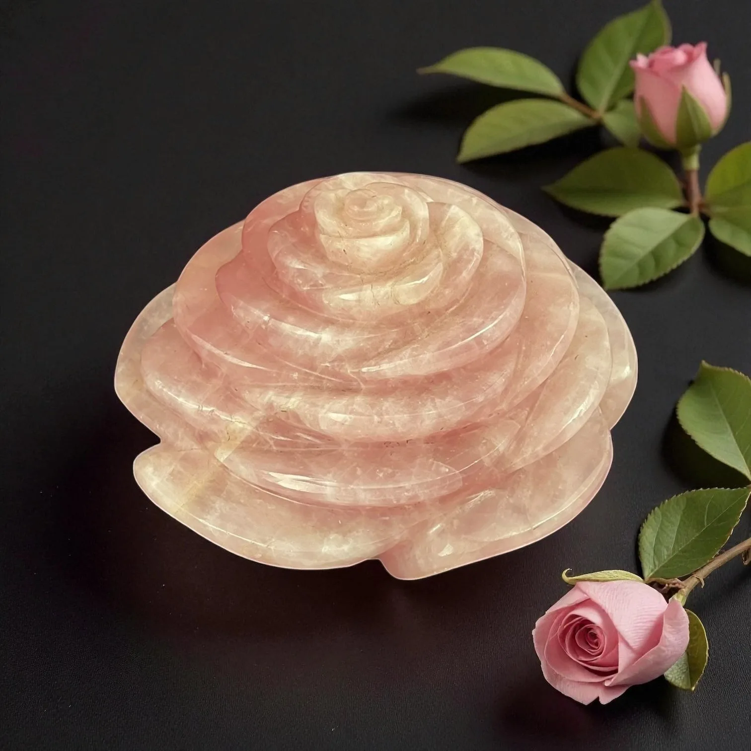 Rose Quartz Flower