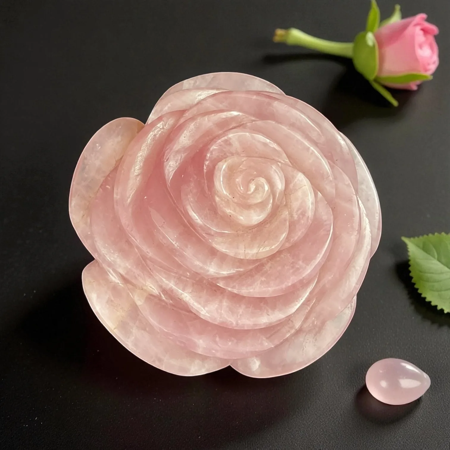 Rose Quartz Flower