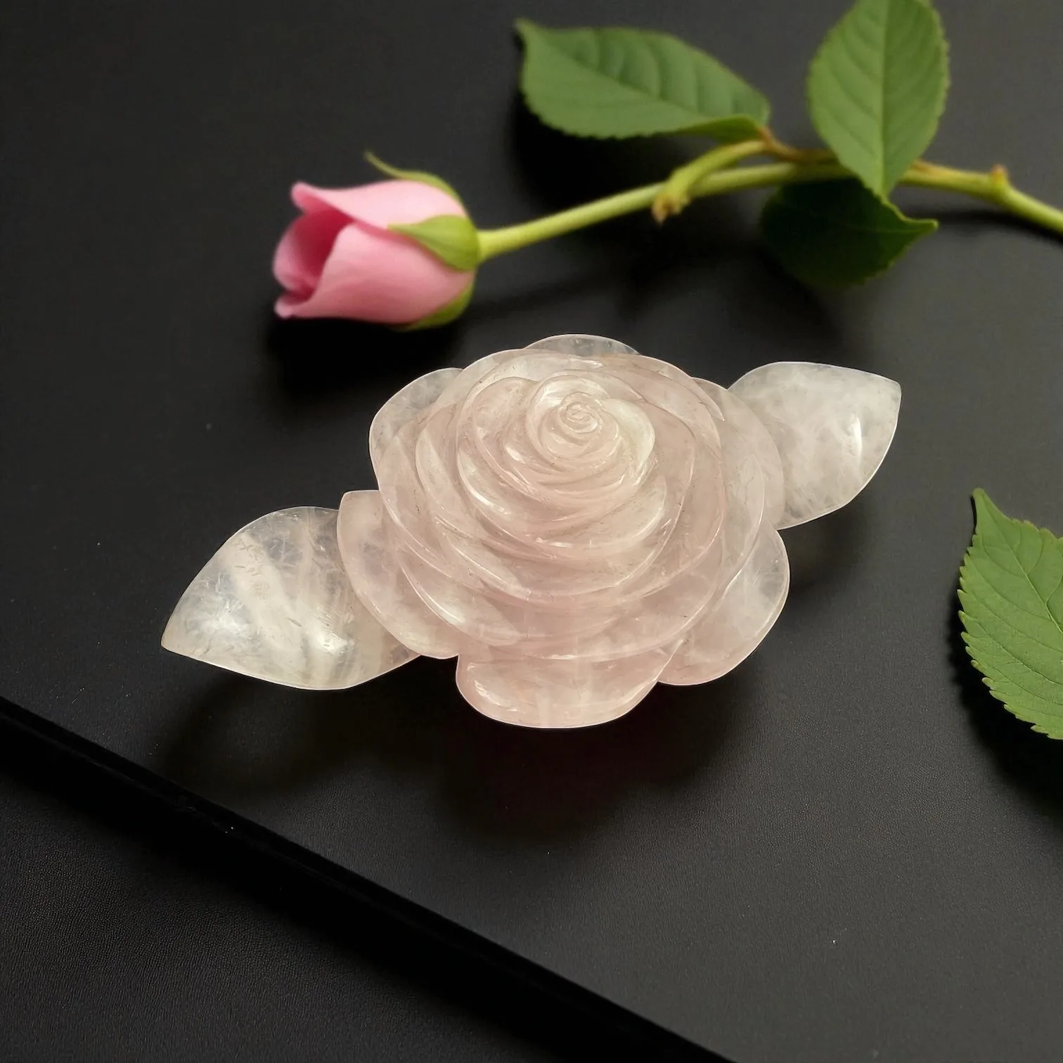 Rose Quartz Flower
