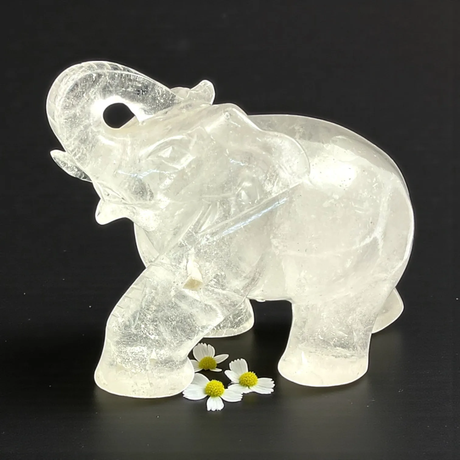 Clear Quartz Elephant