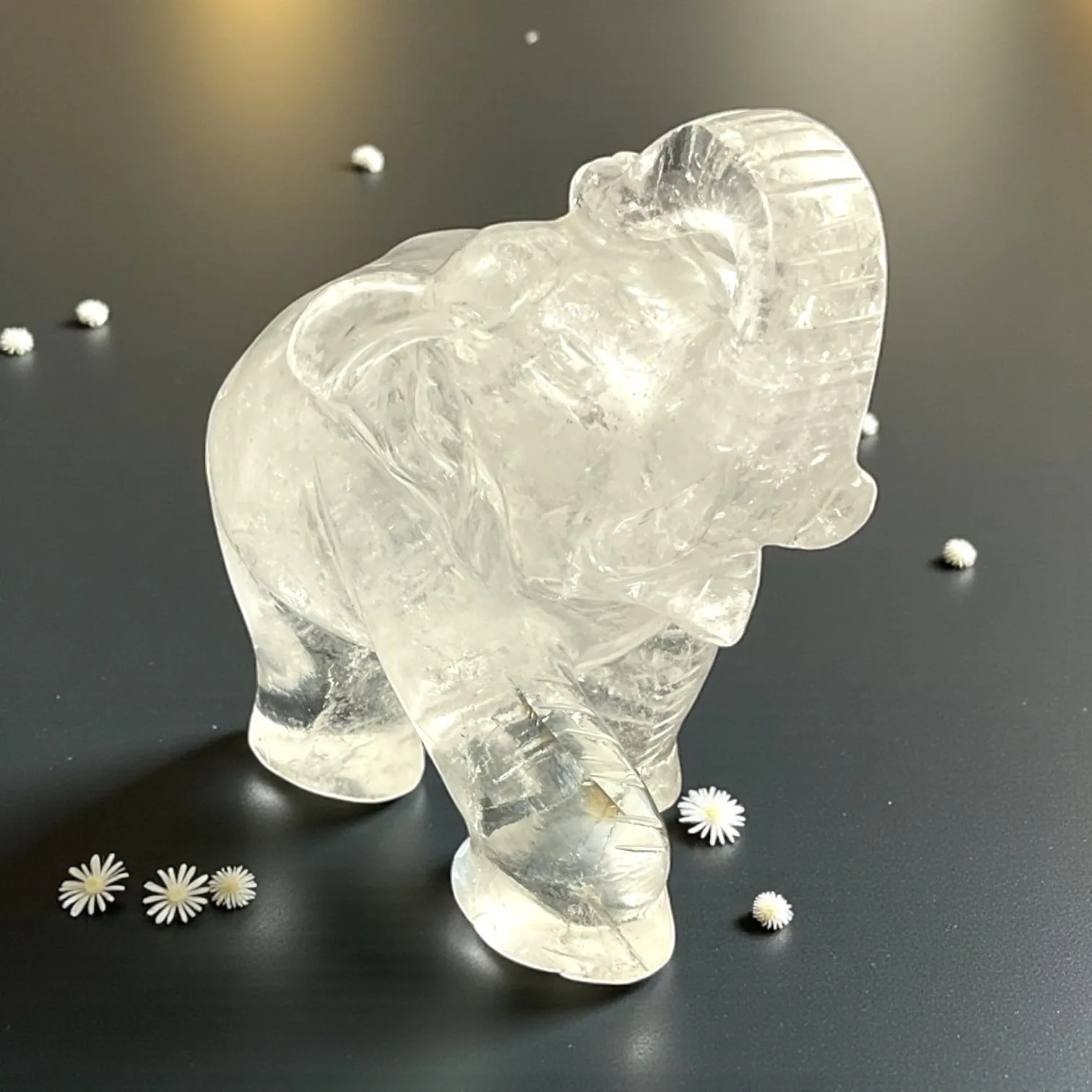 Clear Quartz Elephant