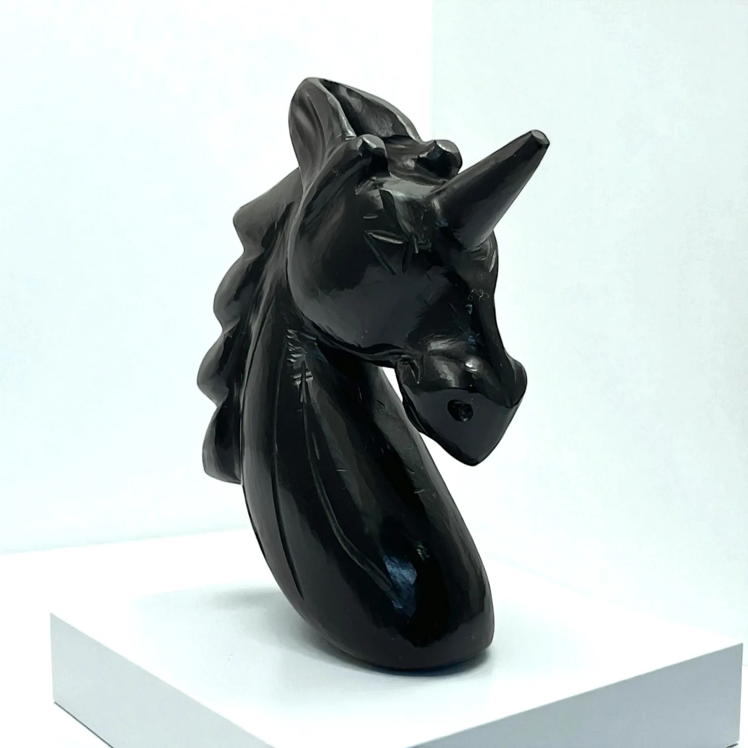 Black obsidian Unicone