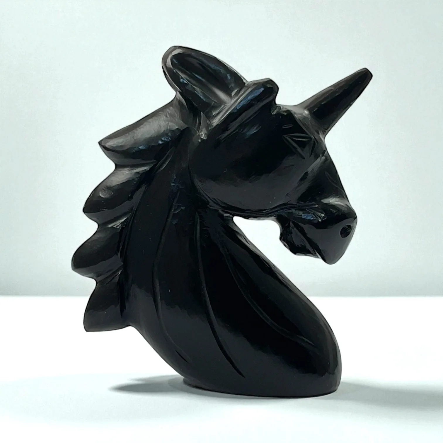 Black obsidian Unicone