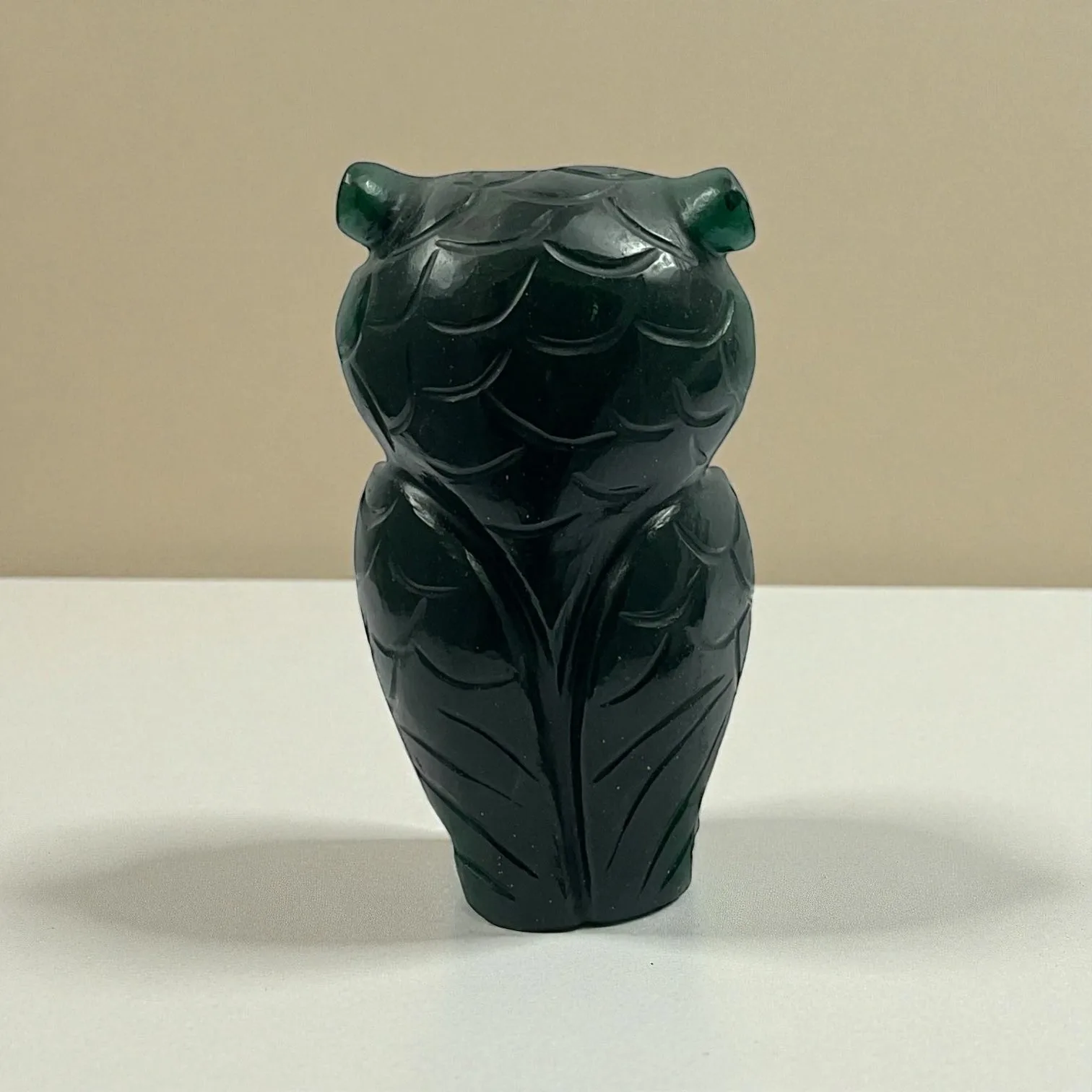 Green Aventurine Owl