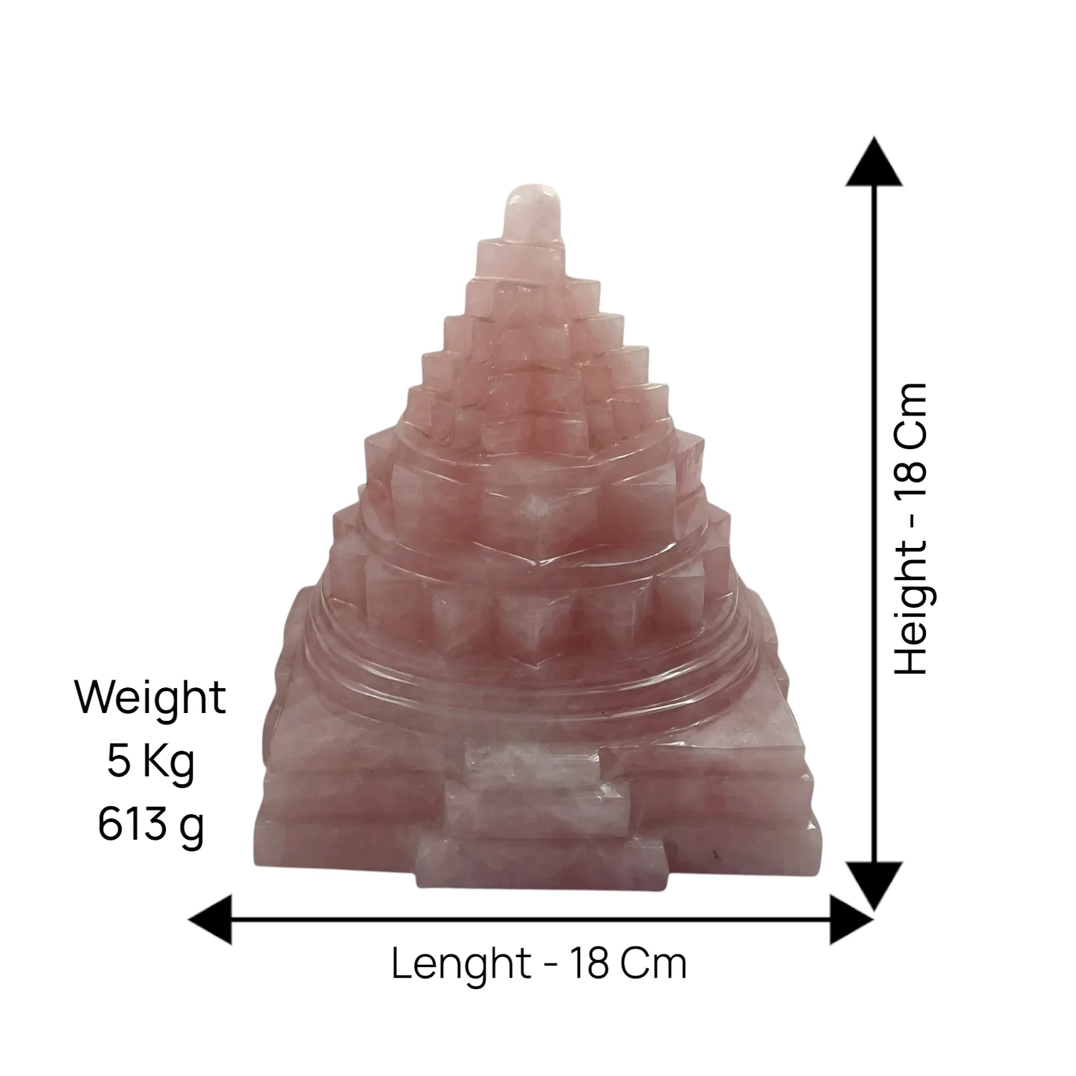Rose Quartz Shri Yantra