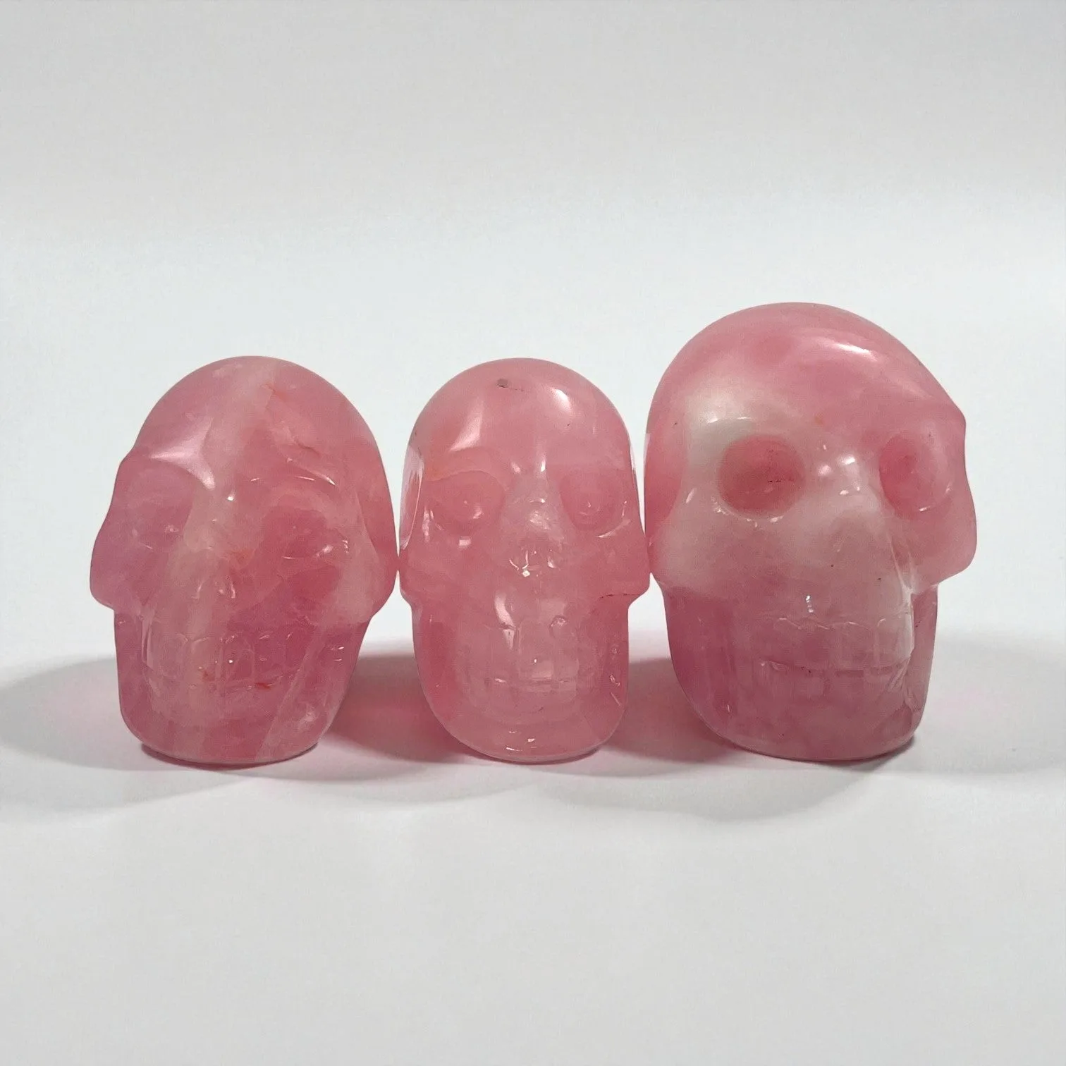 Rose Quartz Skull