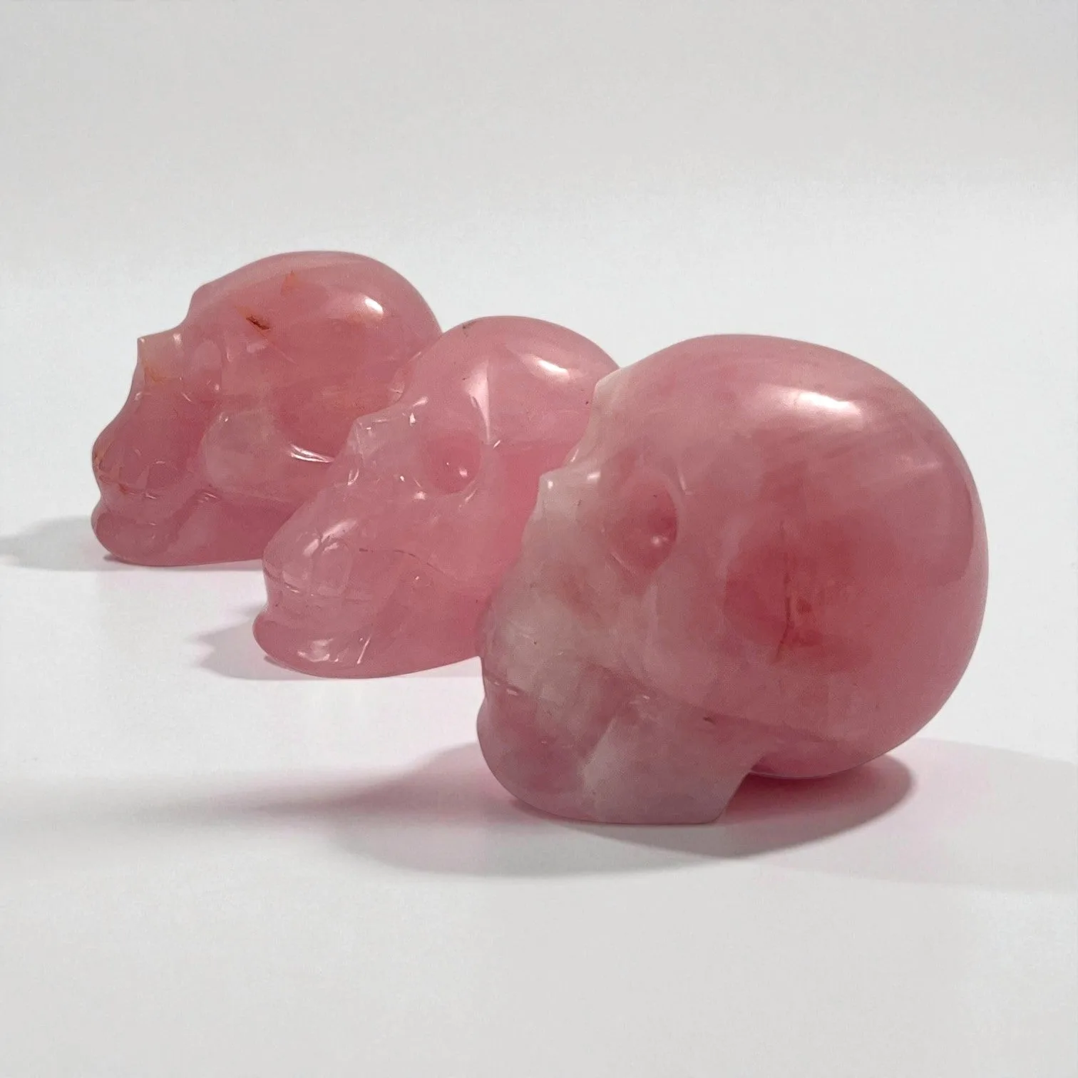 Rose Quartz Skull