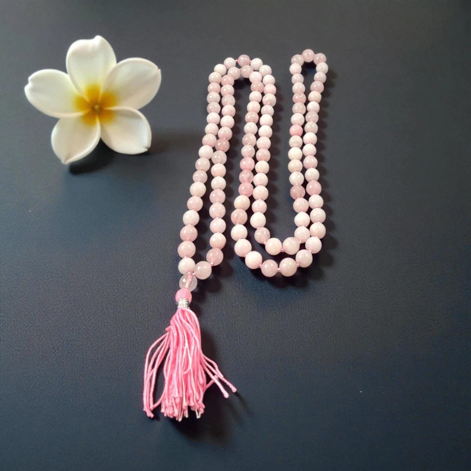 Rose Quartz Mala (108 beads) 8 mm