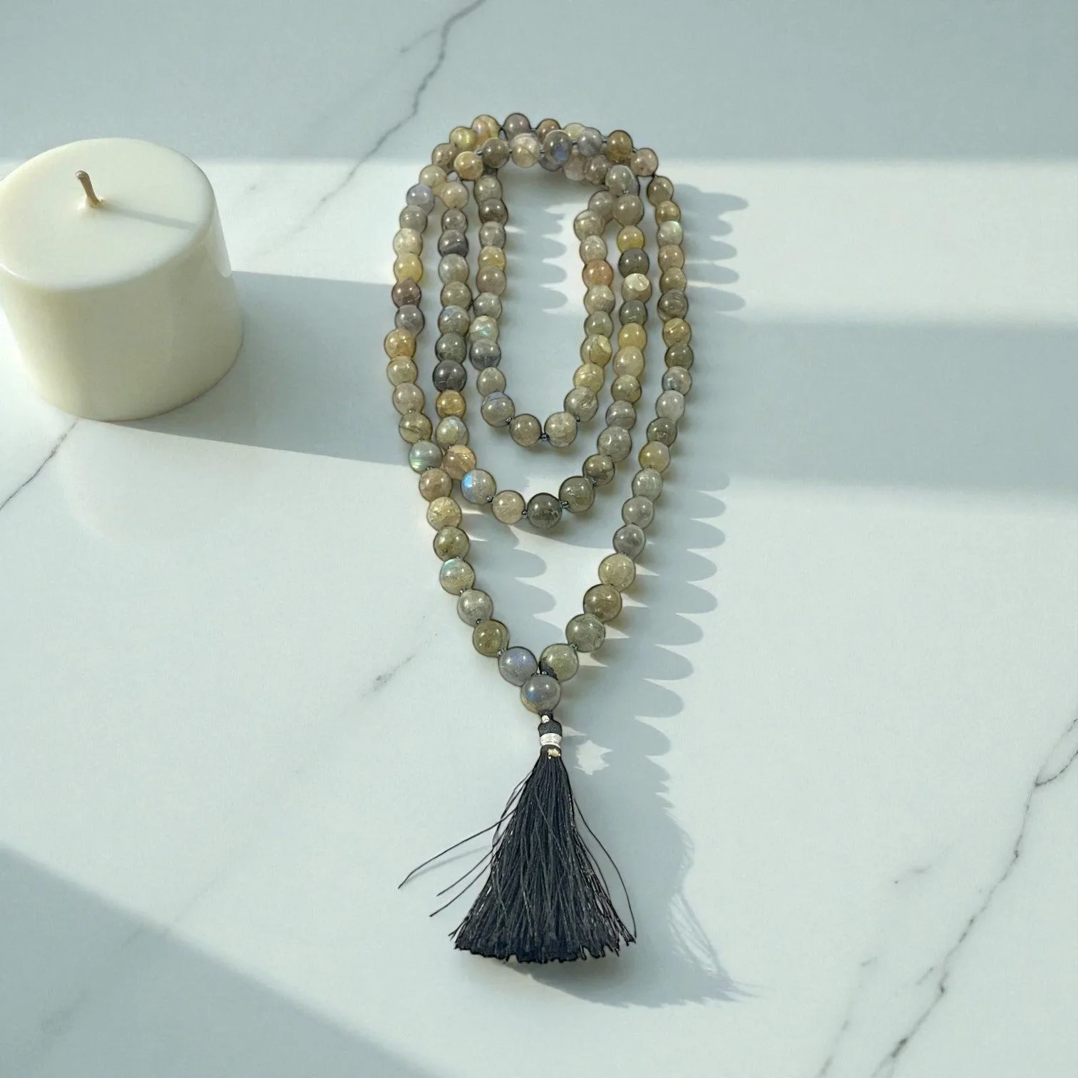 Labrodorite Mala (108 beads) 8 mm