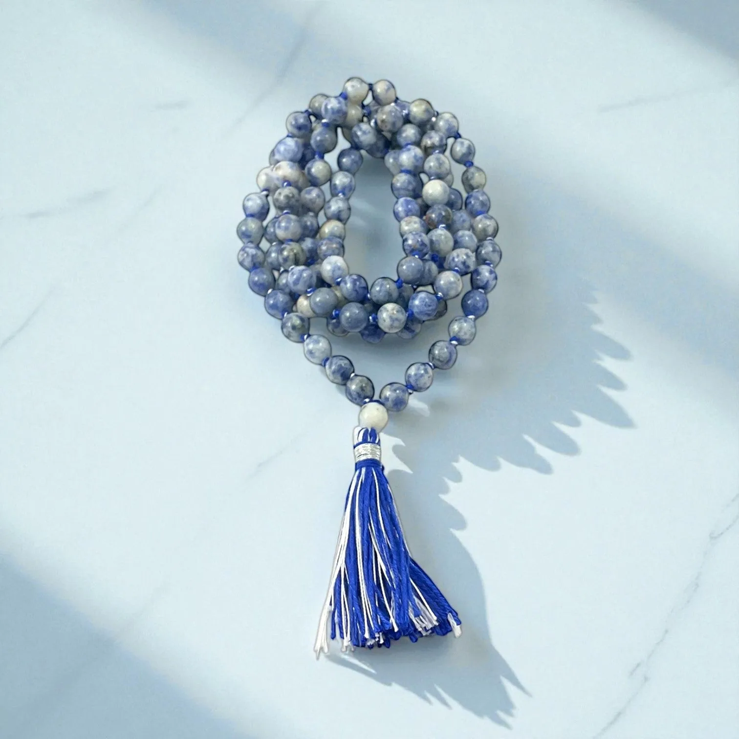 Sodalite Mala (108 beads) 8 mm