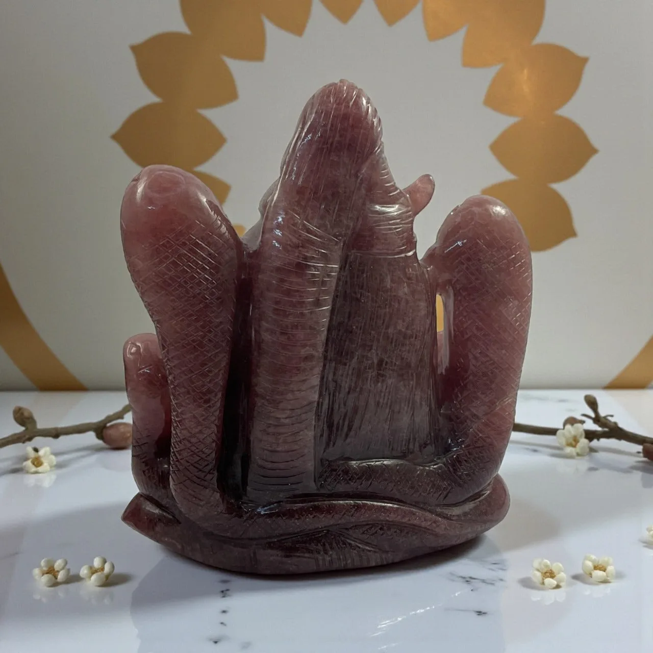 Strawberry Quartz Shiva