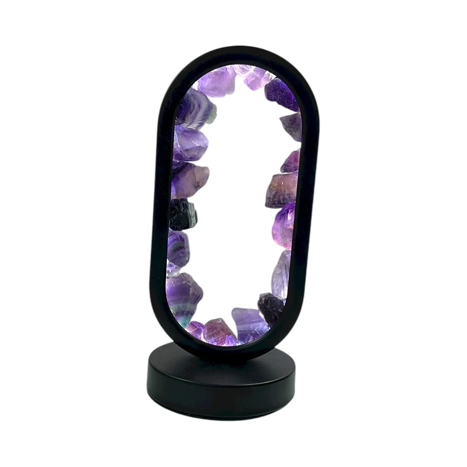Amethyst Crystal LED Lamp