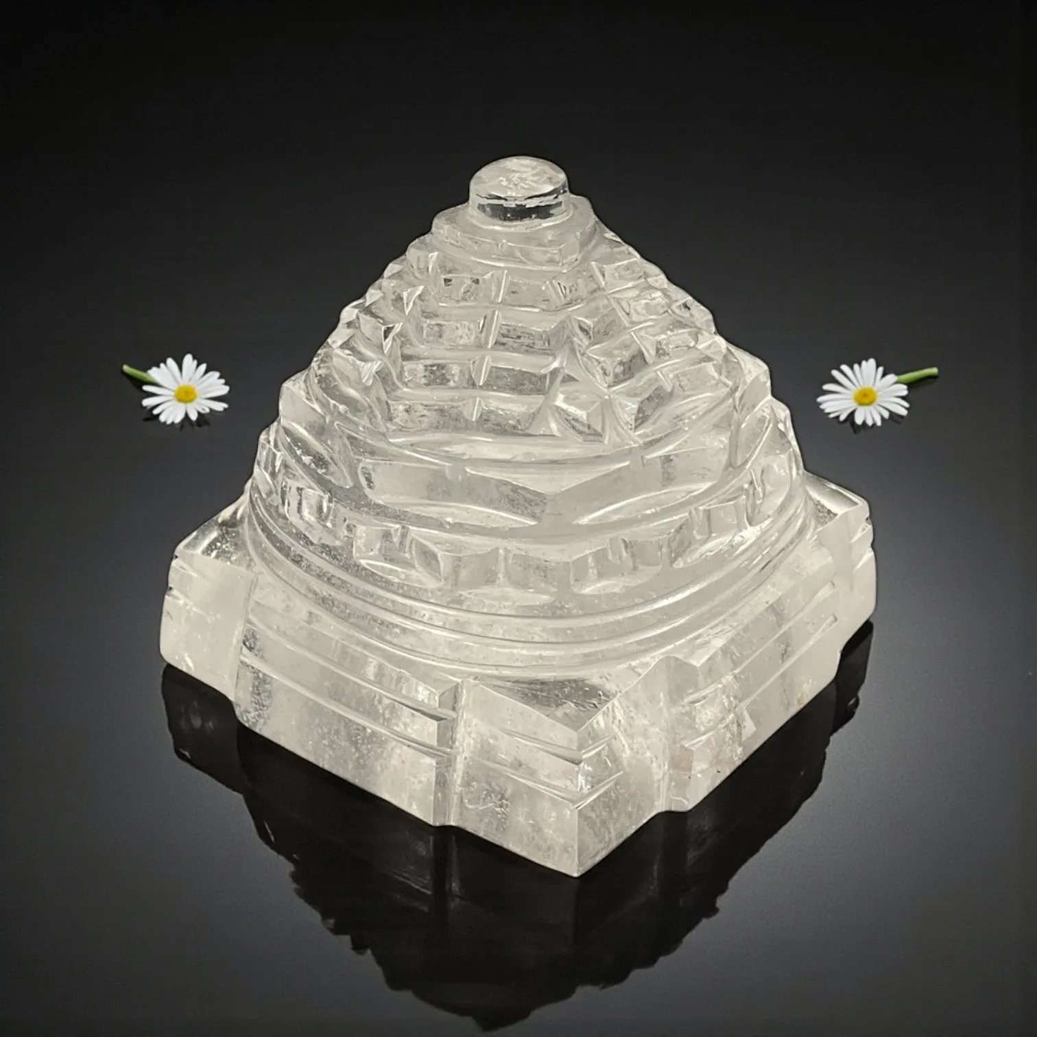 Clear Quartz Shri Yantra