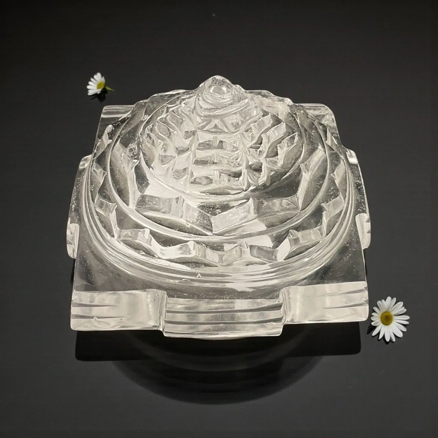 Clear Quartz Shri Yantra