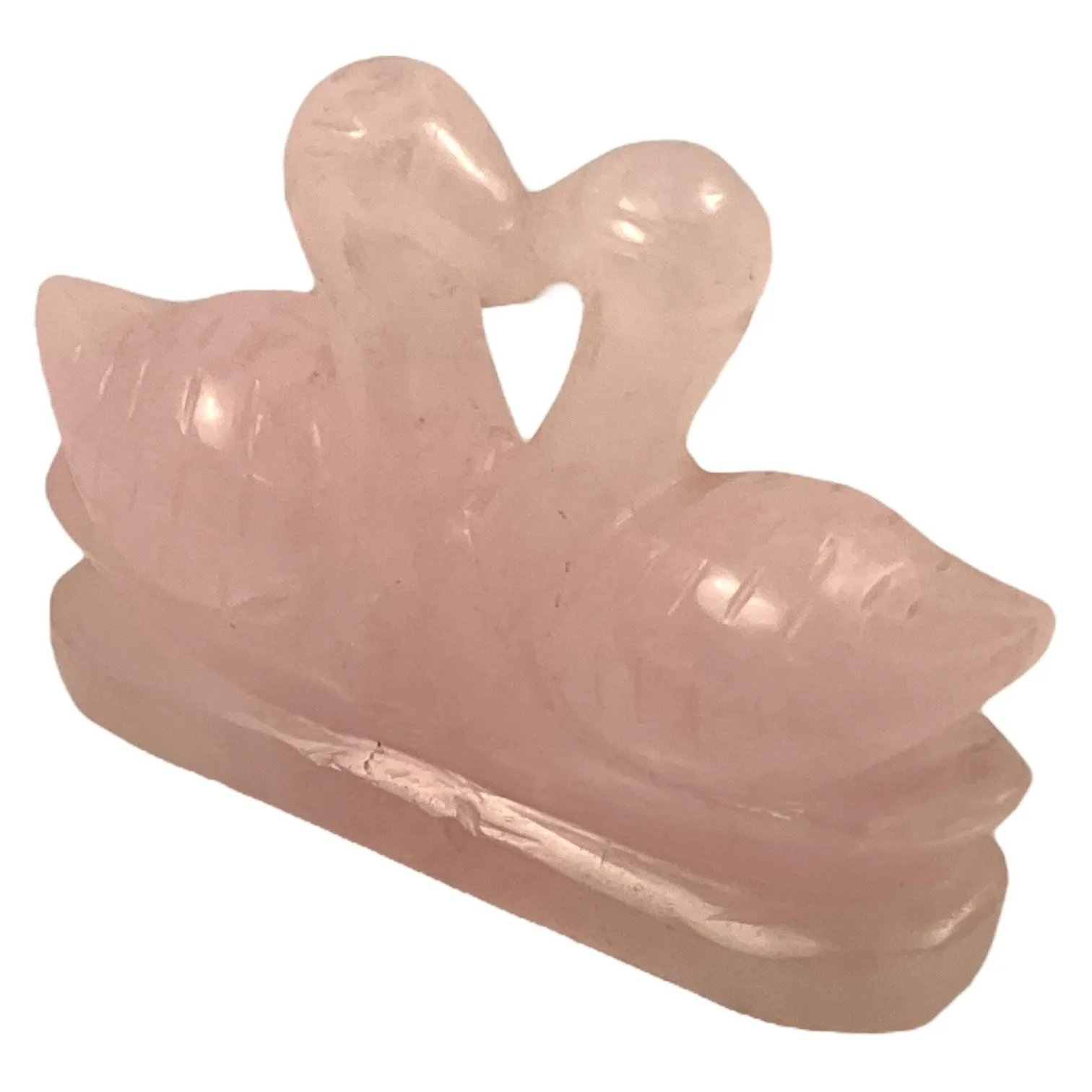 Rose Quartz Mandarin Ducks