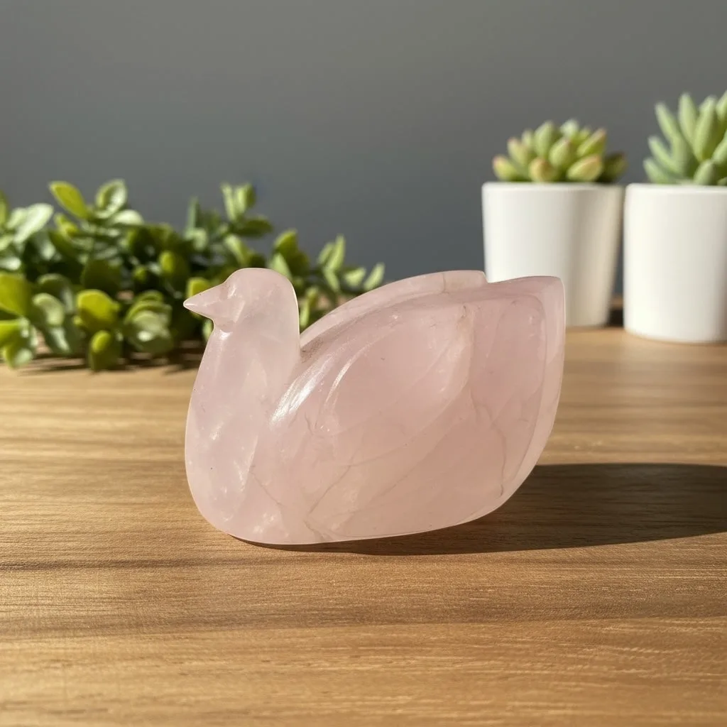 Rose Quartz Ducks