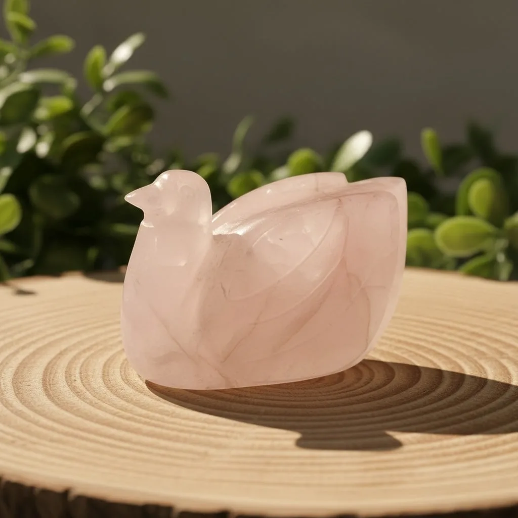 Rose Quartz Ducks